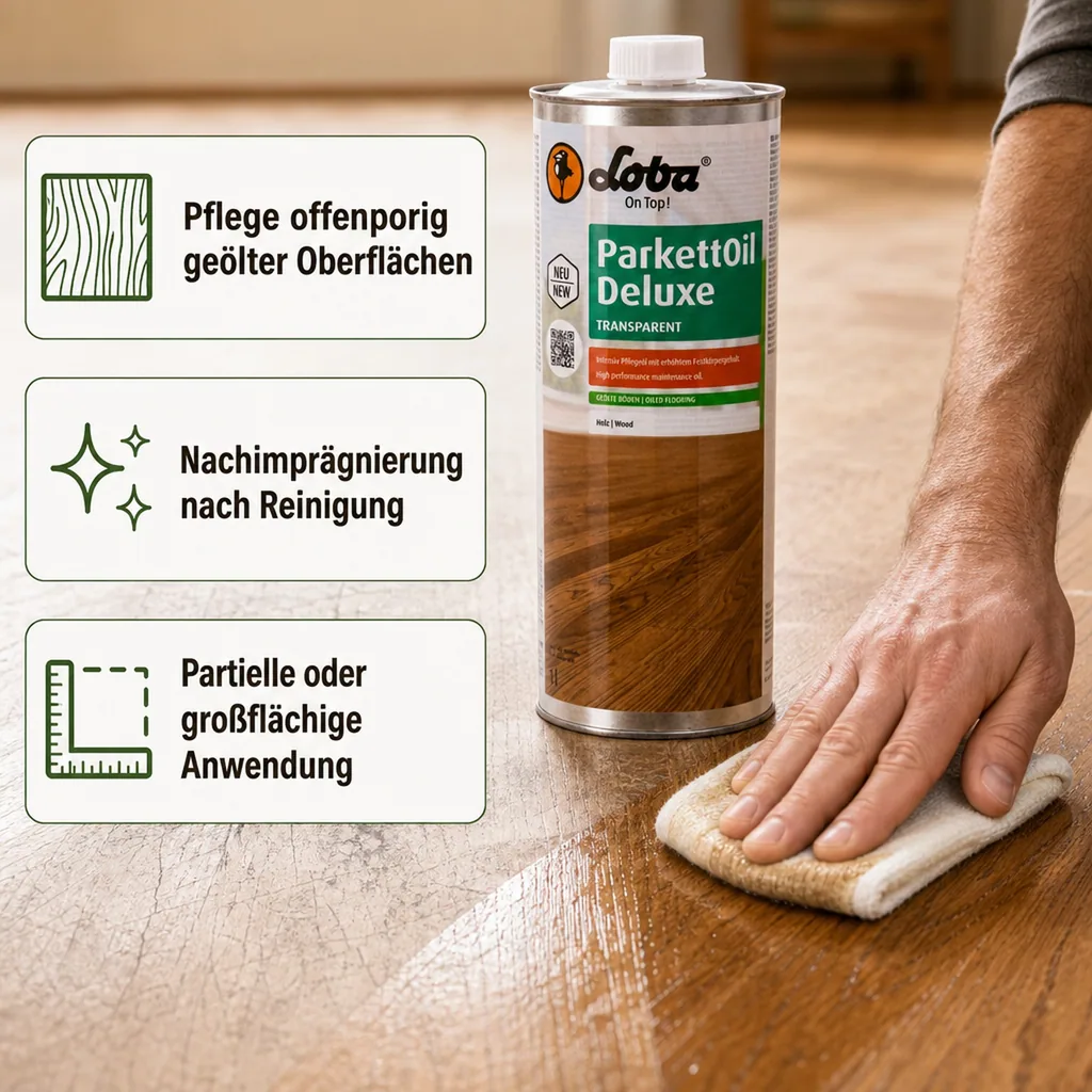 LOBA ParkettOil Deluxe 1 Liter Intensivpflegeöl transparent