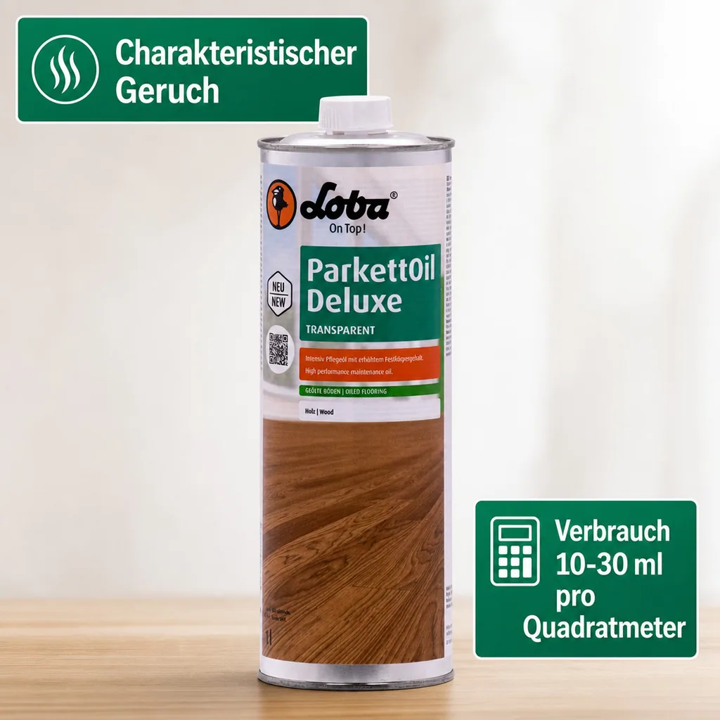 LOBA ParkettOil Deluxe 1 Liter Intensivpflegeöl transparent