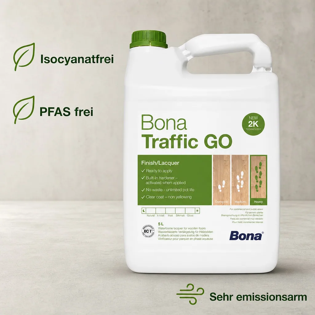 BONA TRAFFIC GO 2K-Parkettlack 5 Liter Matt