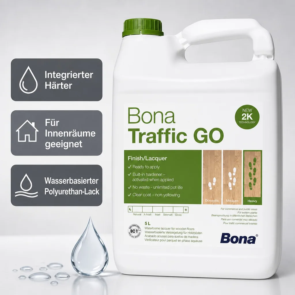 BONA TRAFFIC GO 2K-Parkettlack 5 Liter Matt