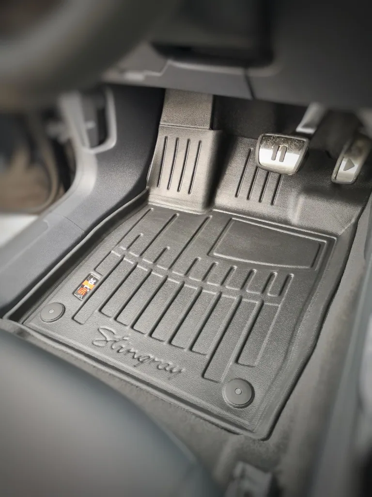 Fußmatten Auto, Gummimatten Auto 3D für SKODA ENYAQ iV (2021-...), passgenaue Autofußmatten