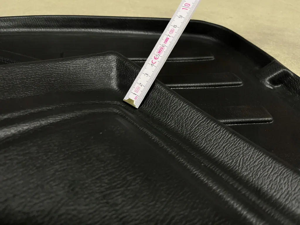 Fußmatten Auto, Gummifußmatten 3D für TESLA Model X (6 Sitzer) (2015-...), passgenaue Autofußmatten