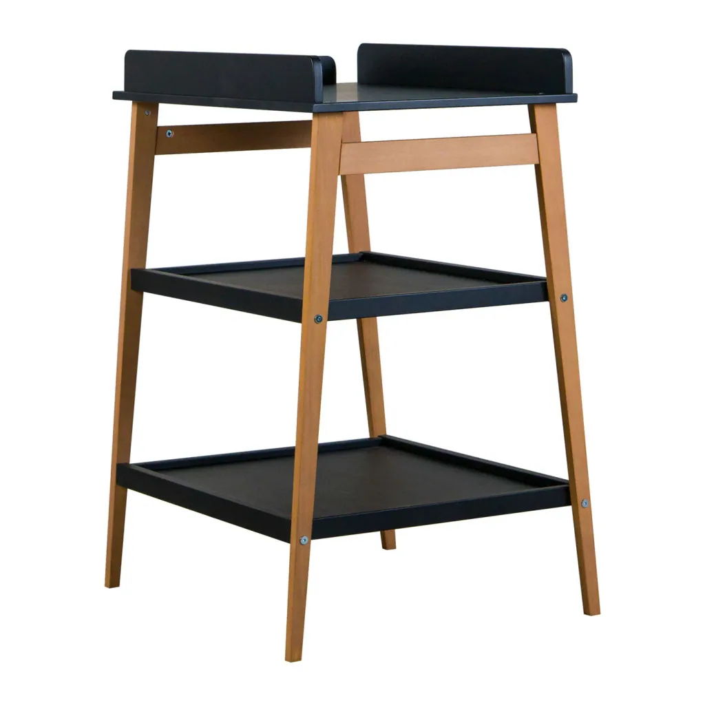 Quax Wickeltisch - Hip, Farbe: Schwarz Naturel