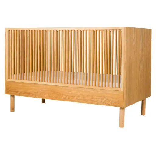 Quax HAI NO KI Babybett umbaubar Esche natur 70 x 140