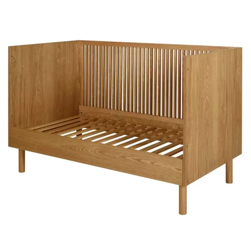 Quax HAI NO KI Babybett umbaubar Esche natur 70 x 140