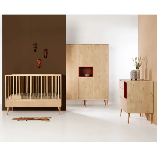 Quax Cocoon Babybett Latte Macchiato 60 x 120