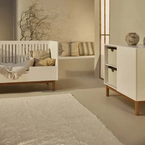 Quax Mood Babybett umbaubar weiss 70 x 140