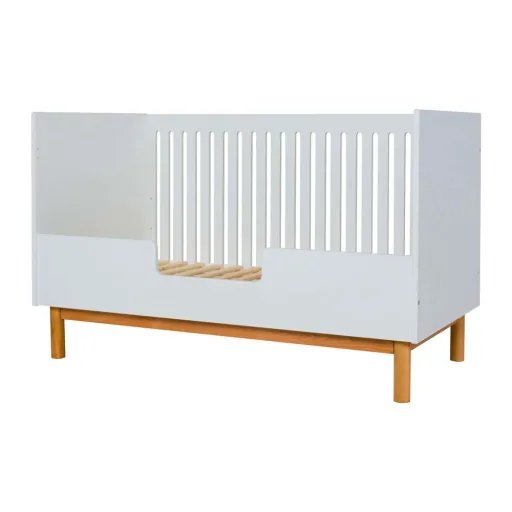 Quax Mood Babybett umbaubar weiss 70 x 140