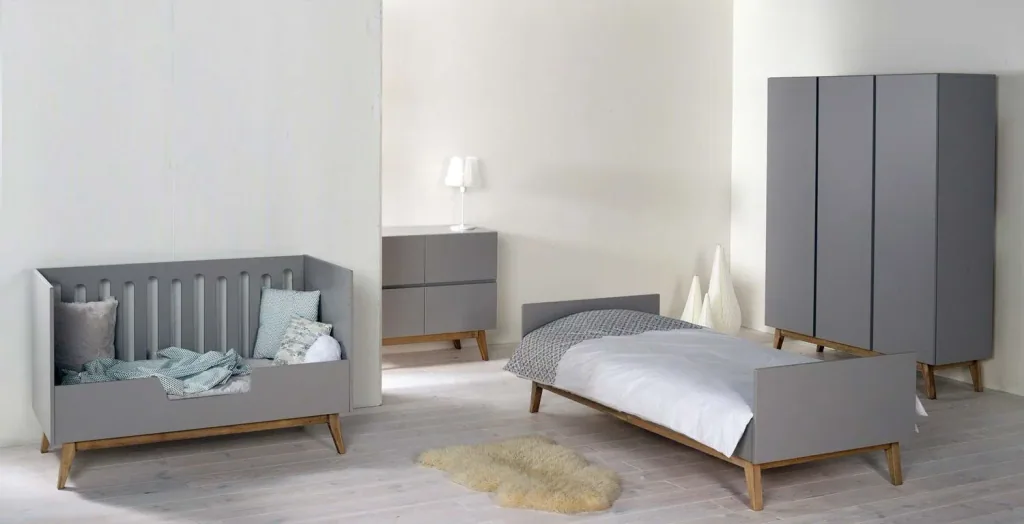 Quax Babybett Trendy grau 60 x 120