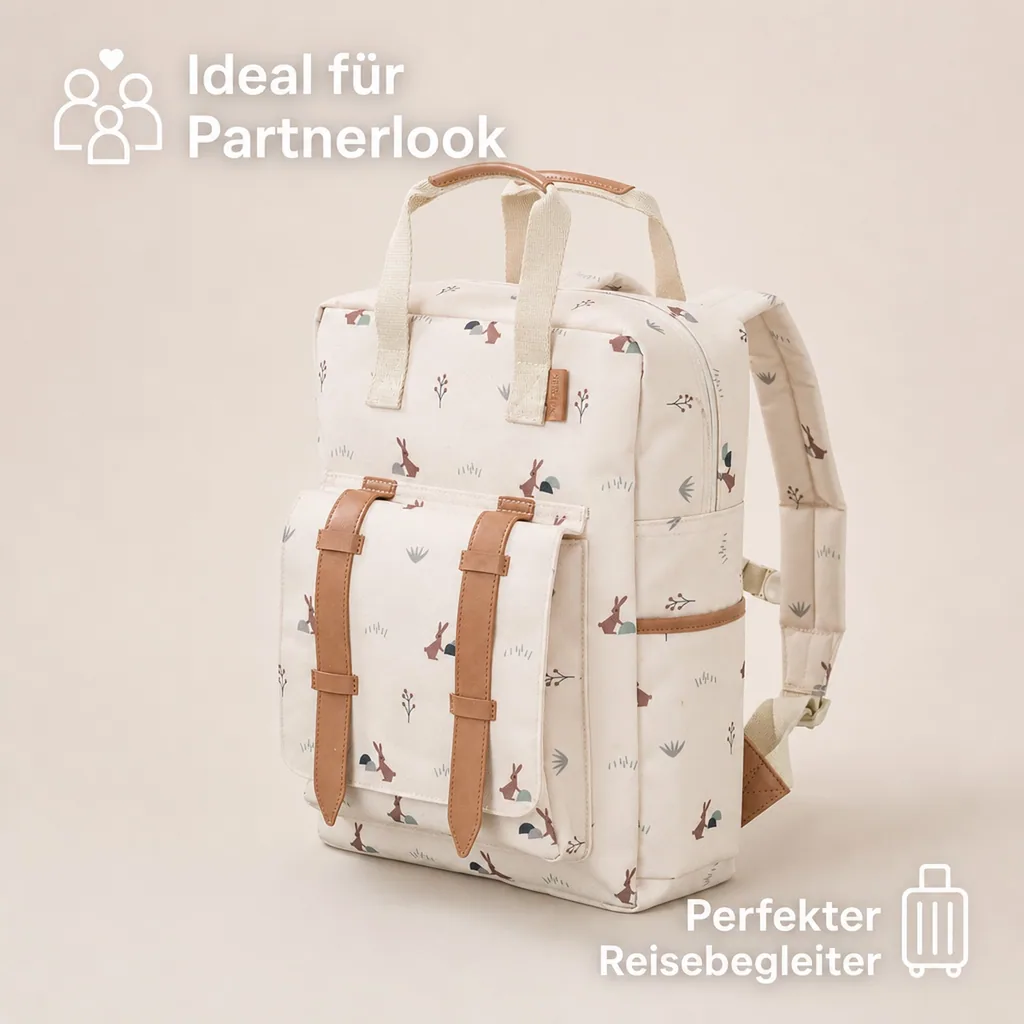 Fresk Rücksack - Grosse, 38x28x10 cm, Farbe: Kaninchen Sandmuschel
