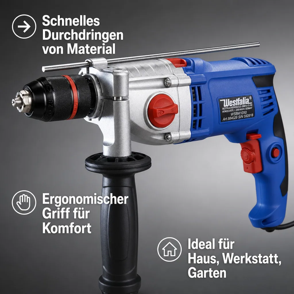 2-Gang Schlagbohrmaschine WSBM1050