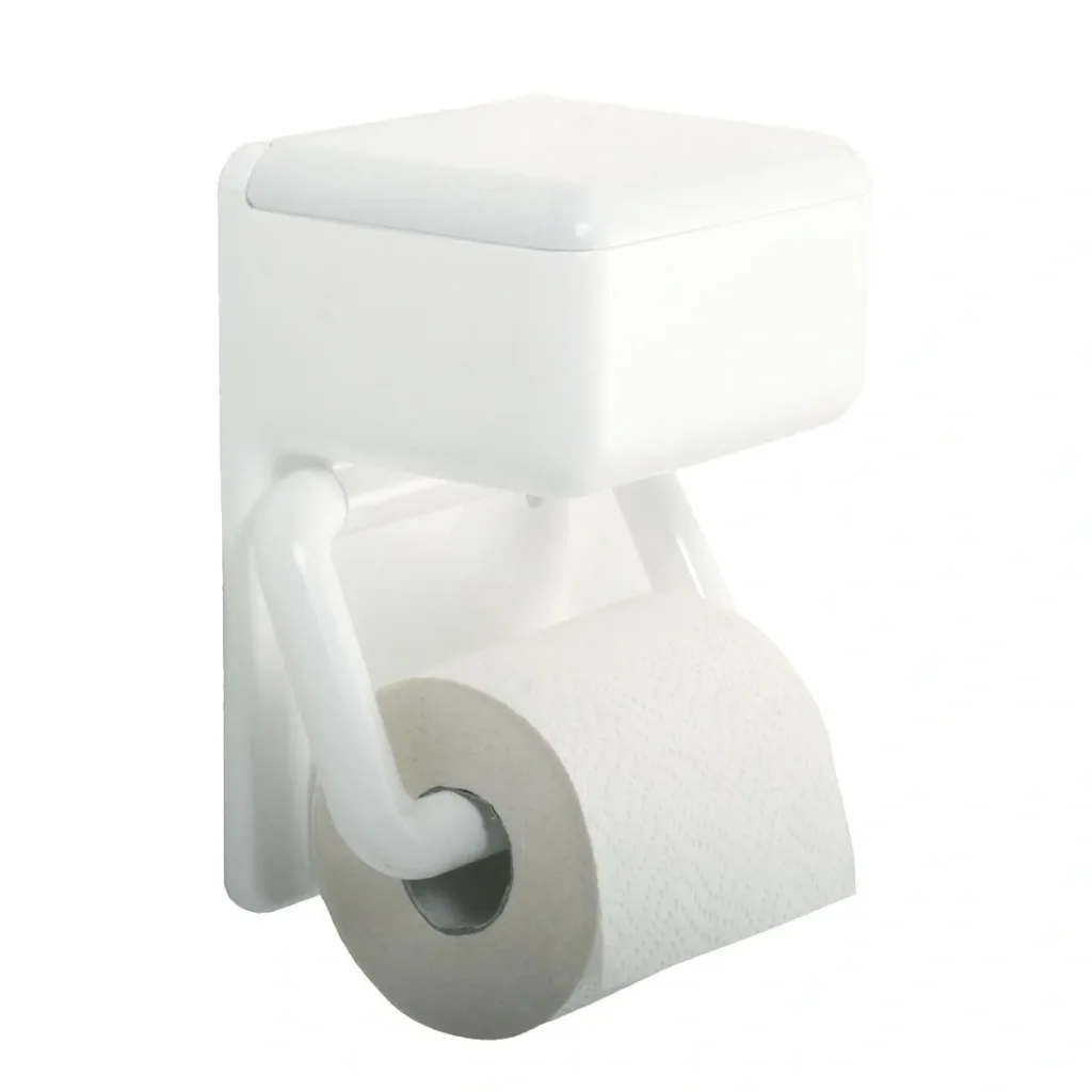 Duo WC-Papierhalter, mit Feuchttuchbox