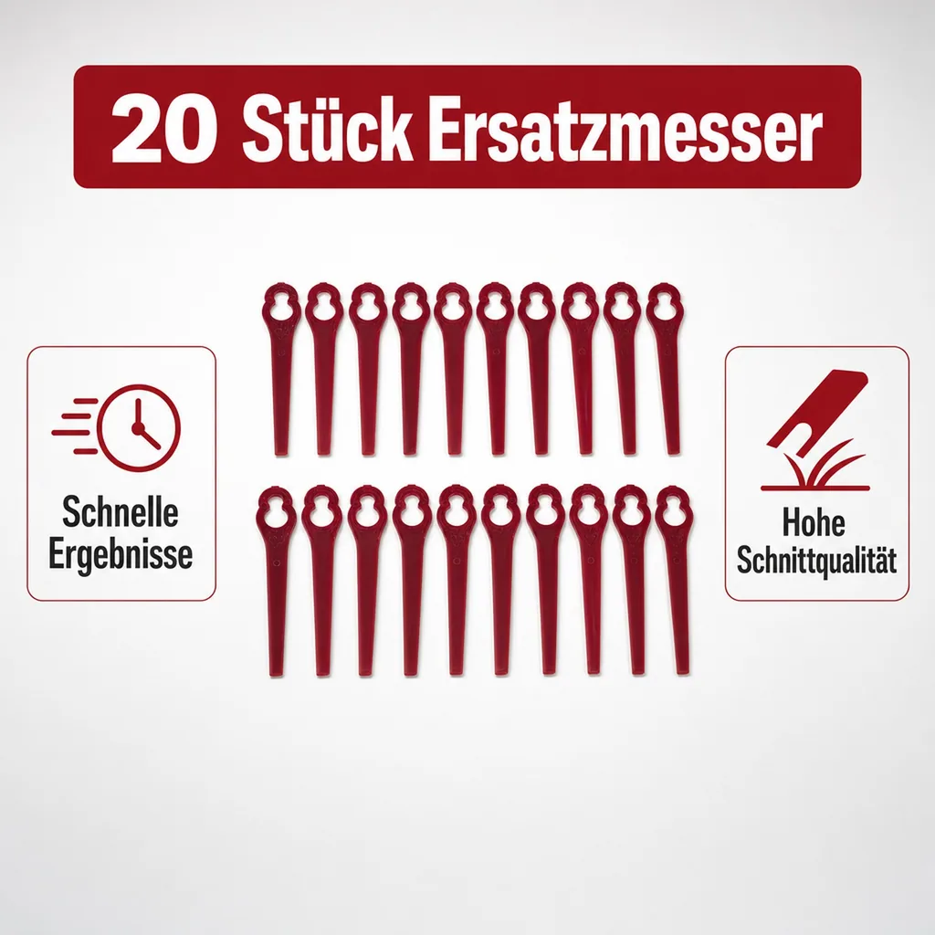 Ersatzmesser gerade, 20 Stück