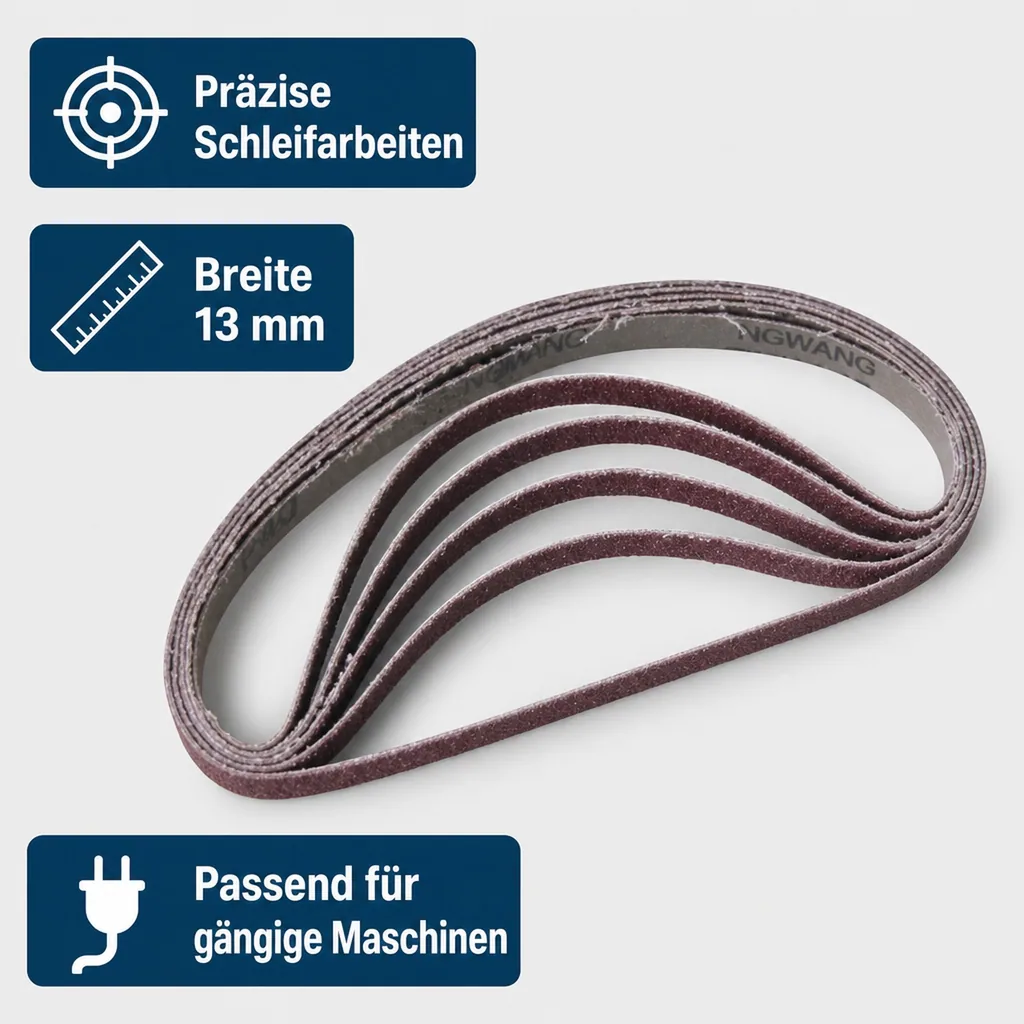 Schleifbänder 13 mm breit, K120