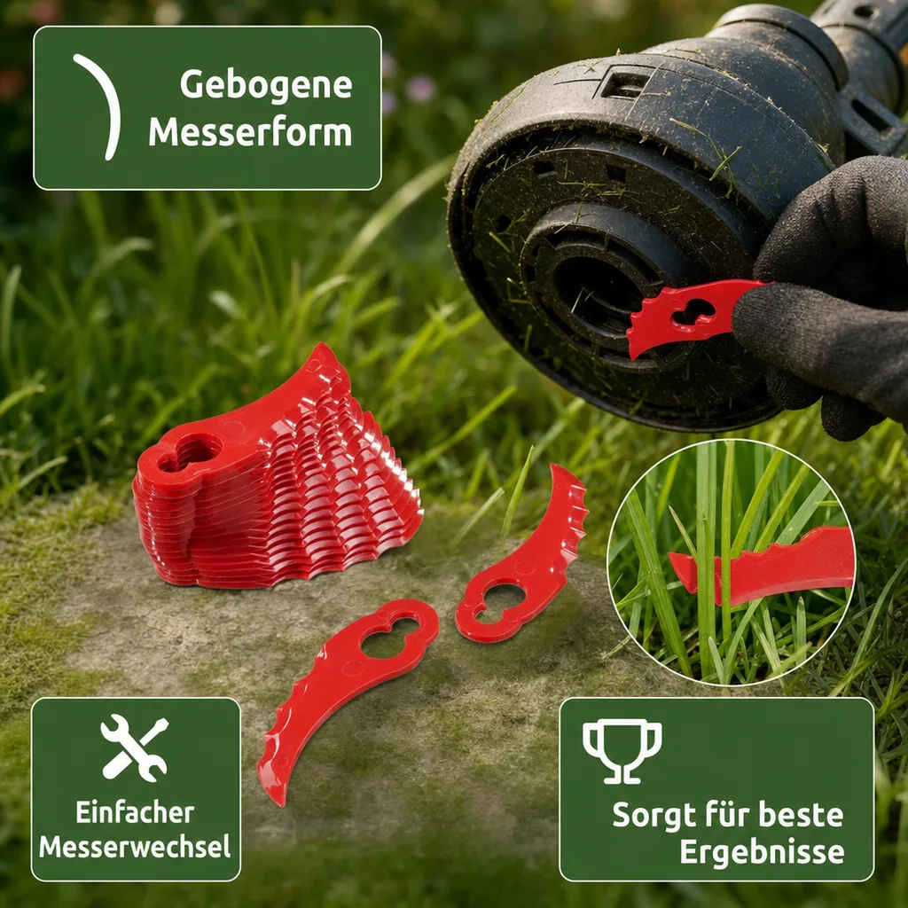 Ersatzmesser gebogen, zu Akku-Trimmer Art. 984031