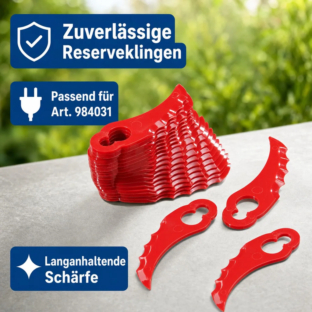 Ersatzmesser gebogen, zu Akku-Trimmer Art. 984031
