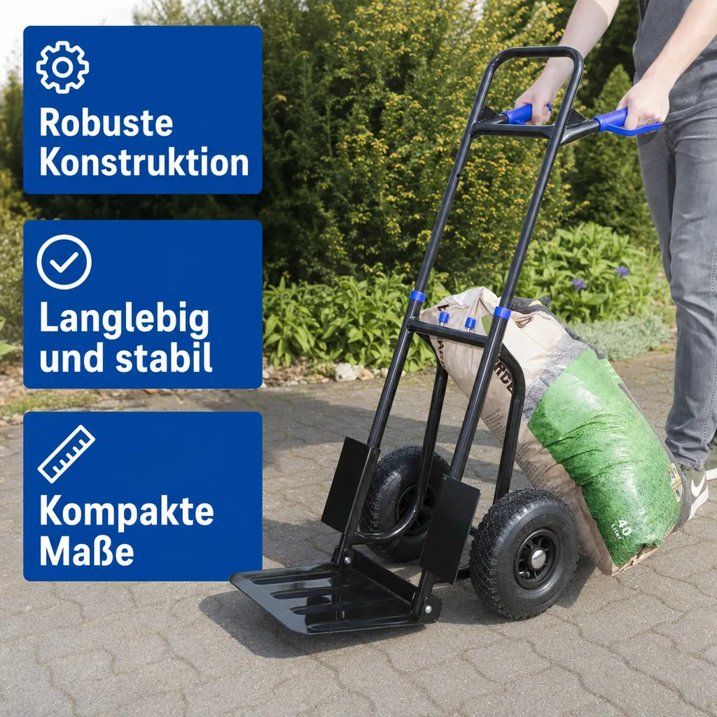 Sackkarre kompakt, klappbar, 200 kg Tragkraft