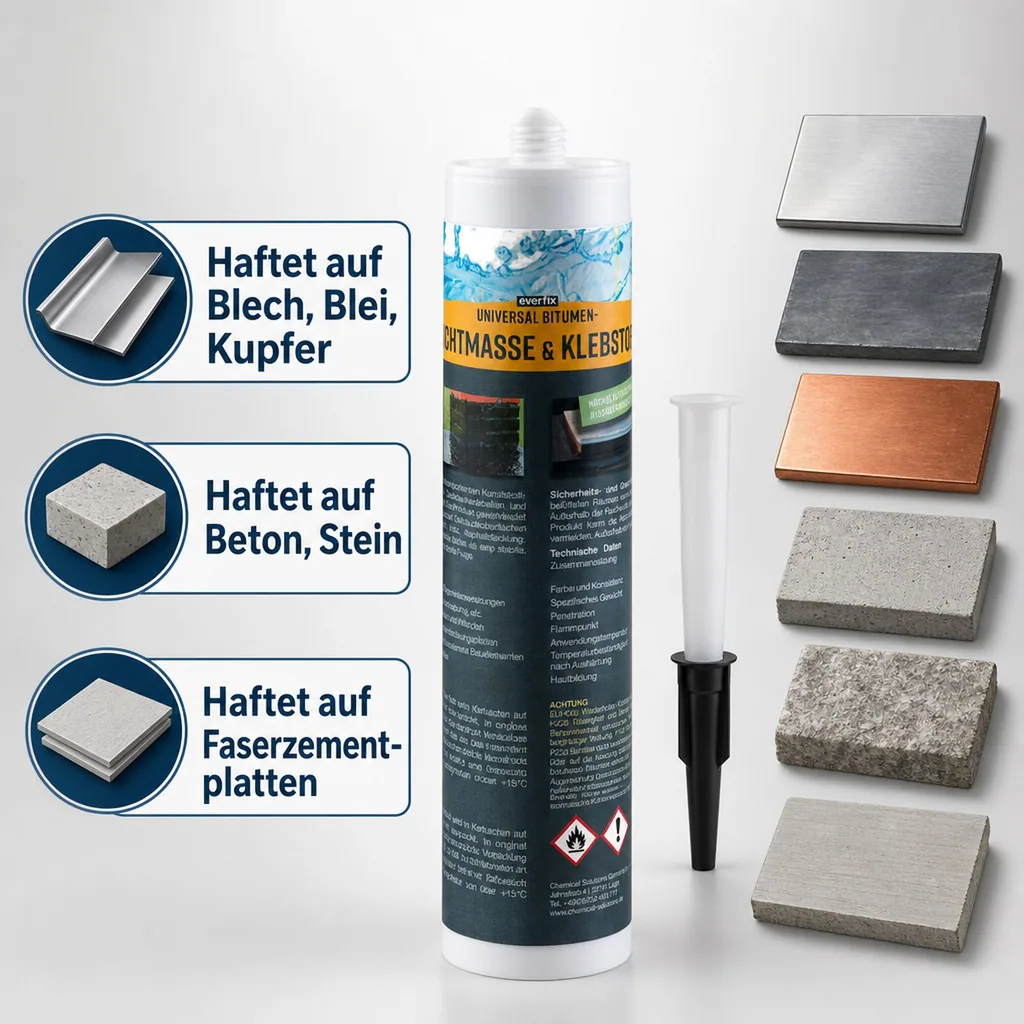 Universal Bitumen Dichtmasse und Klebstoff, 310 ml