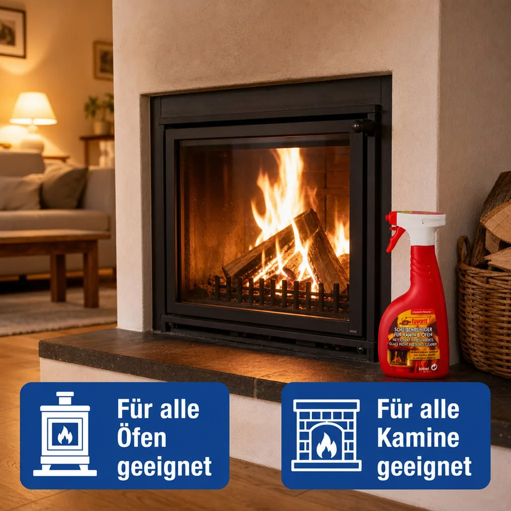 Kaminglas- und Ofenglas Reiniger 0,5 l