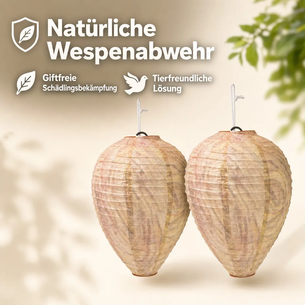 Wespennest-Attrappe 2er Set