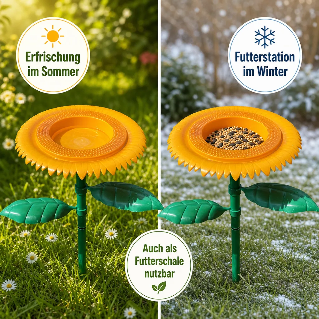 Vogeltränke "Sonnenblume"