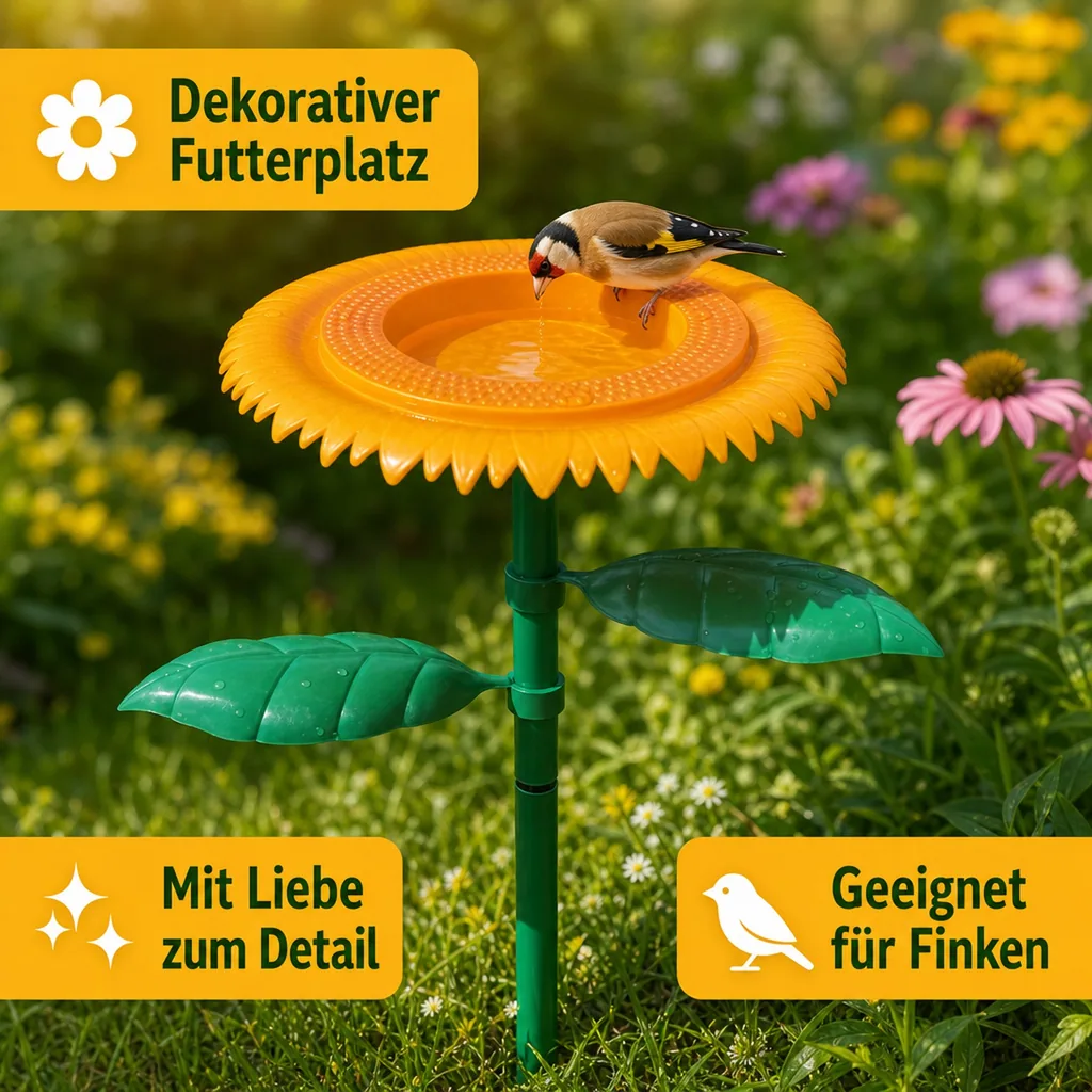 Vogeltränke "Sonnenblume"
