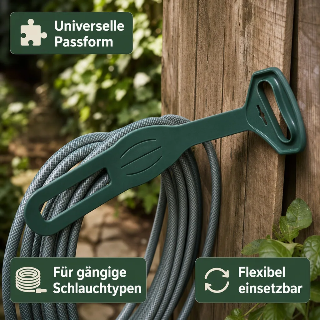 Schlauchhalter "Profi", 2er Set, grün