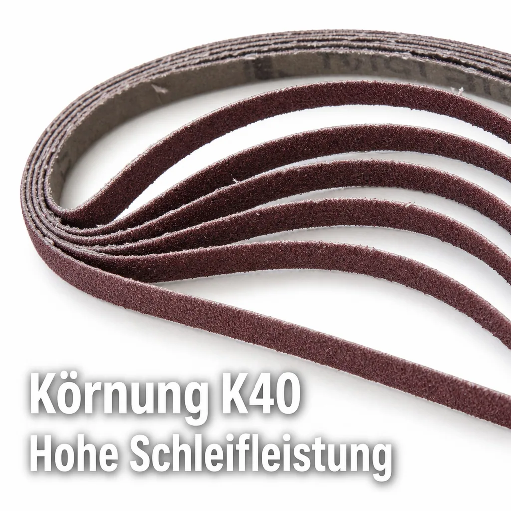 Schleifbänder 8 mm breit, K40