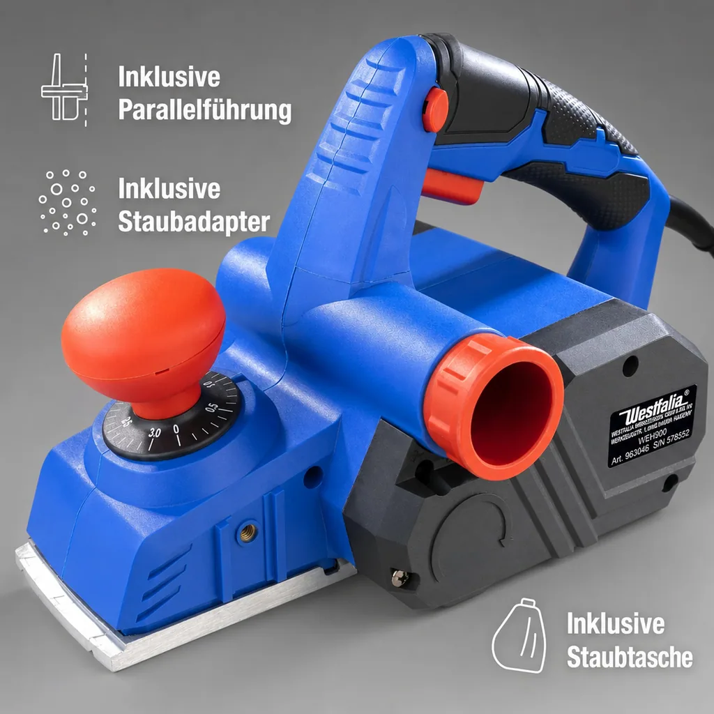 Elektrohobel 900 Watt