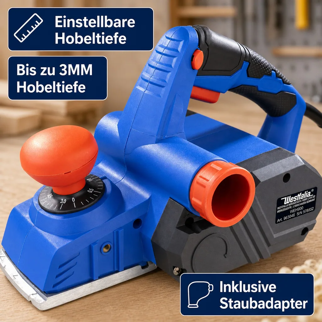 Elektrohobel 900 Watt