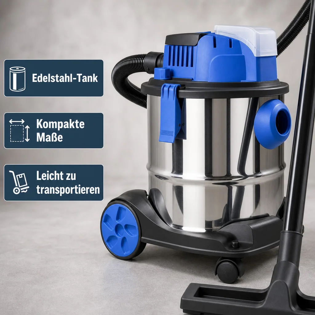 18 V Nass/Trockensauger WNTS, ohne Akku und Ladegerät