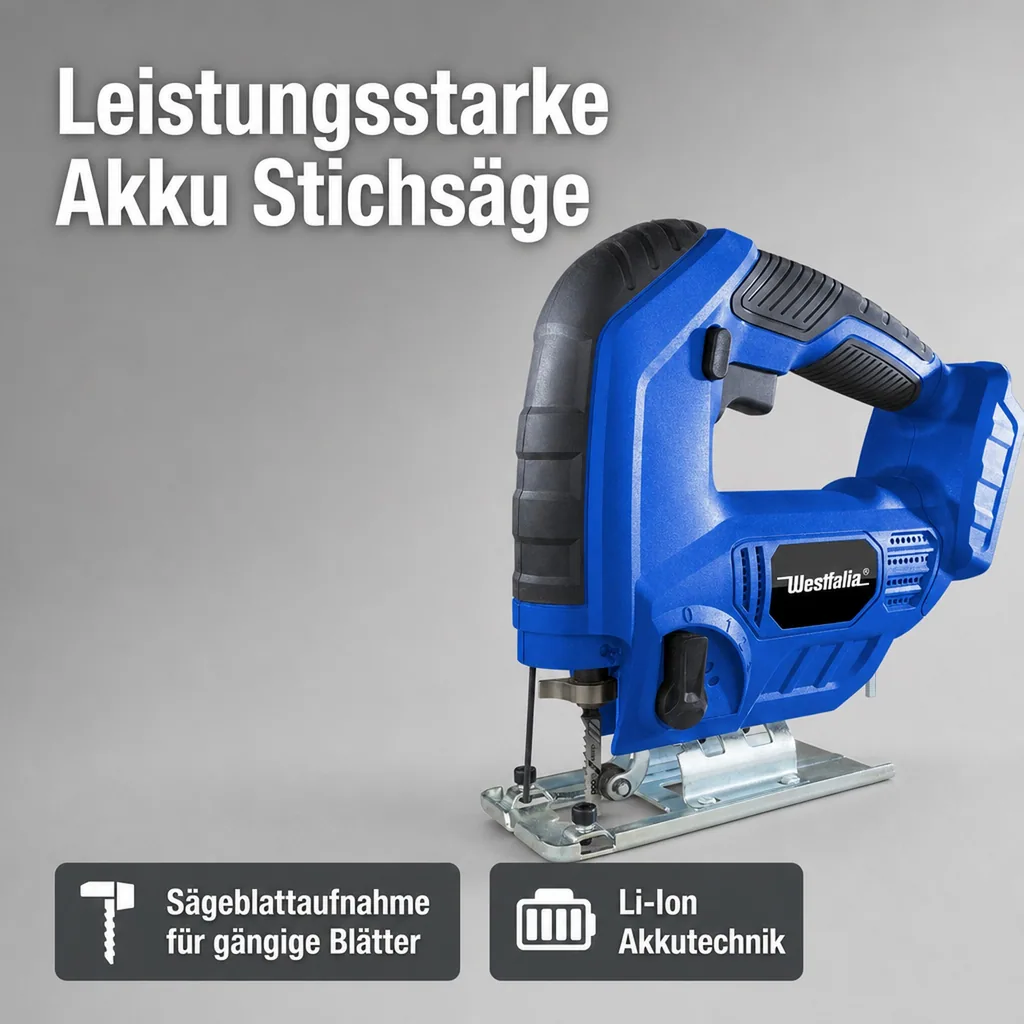 Akku Stichsäge Li-Ion ASS18 18 V, ohne Akku und Ladegerät