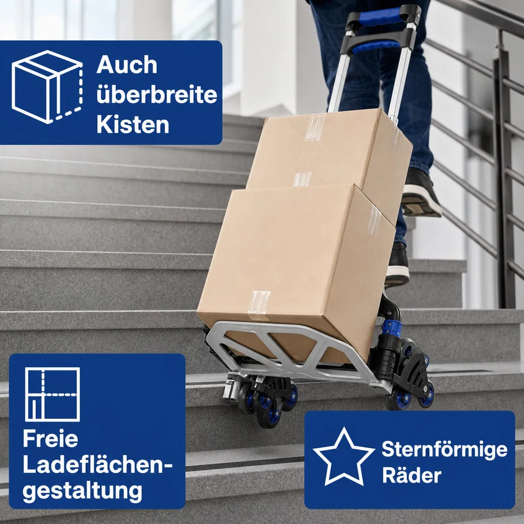 Treppen-Sackkarre, klappbar