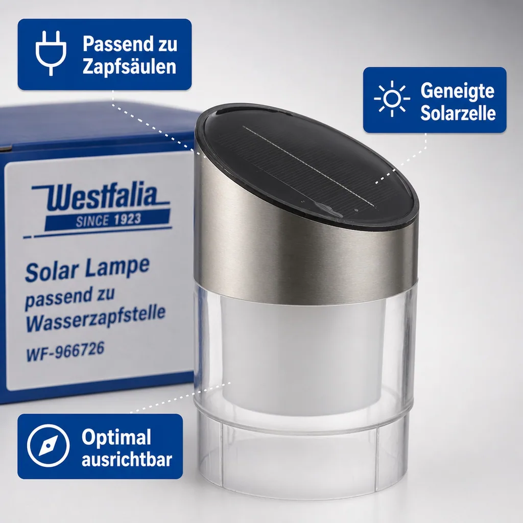 Solar Lampe passend zu Wasserzapfstelle Nr. 863874, 891396, 959933