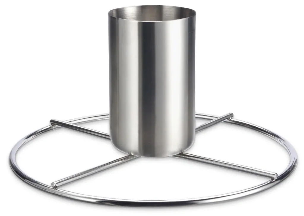 Grill-Hähnchenhalter mit Aromabehälter, Edelstahl