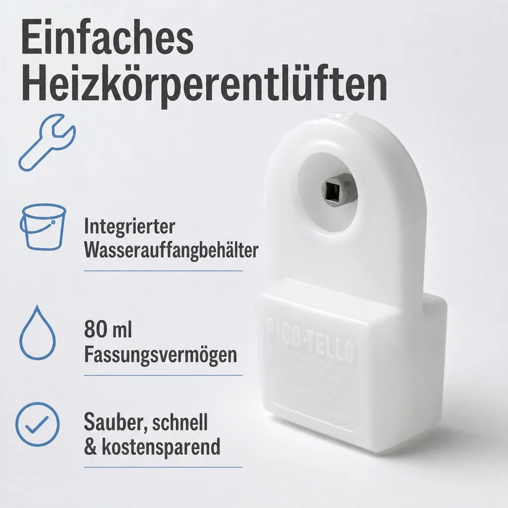 Heizkörperentlüfter - einfach und schnell Heizkosten sparen
