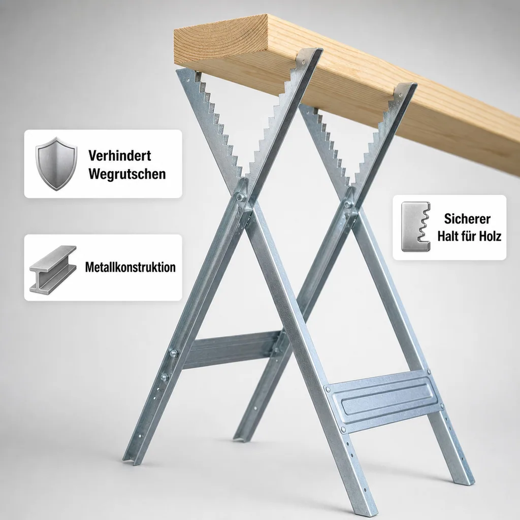 Klappbarer Holzsägebock