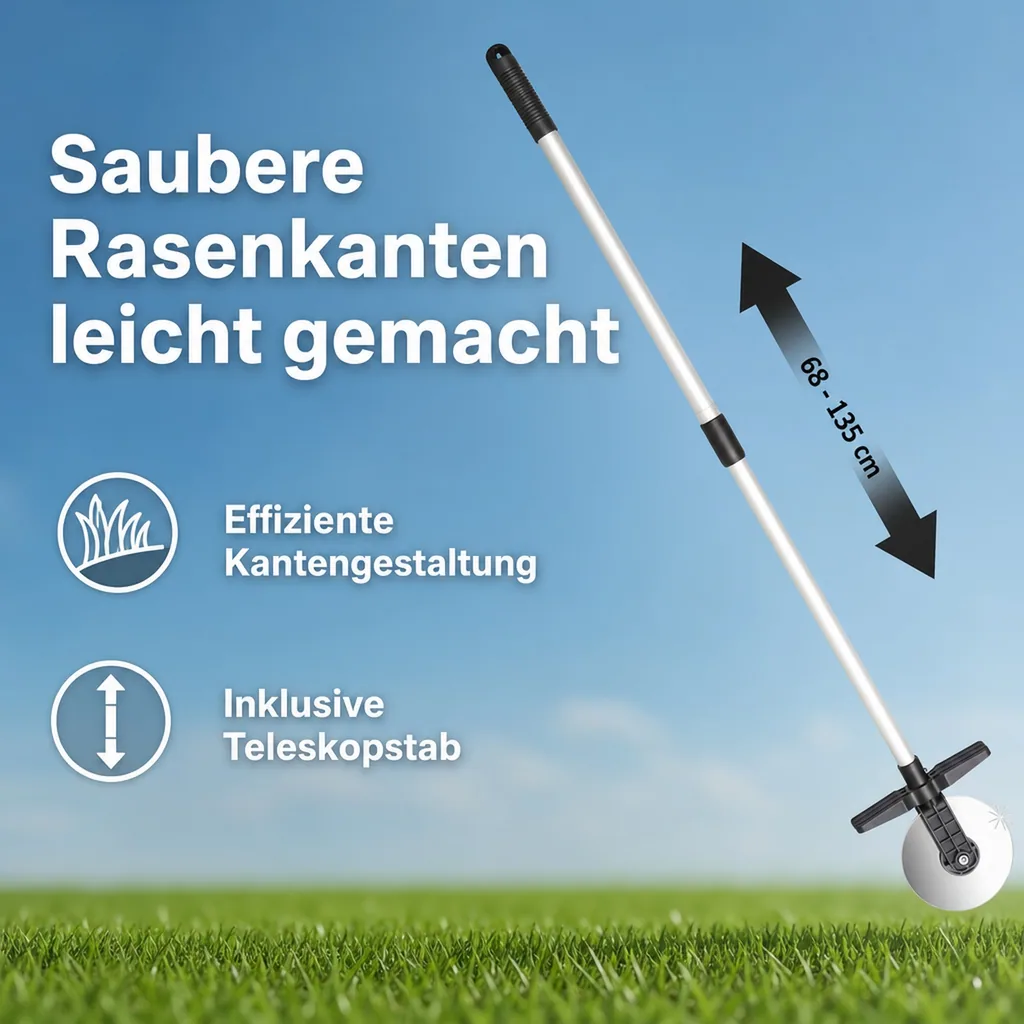 Rasenkantenroller inklusive Stab