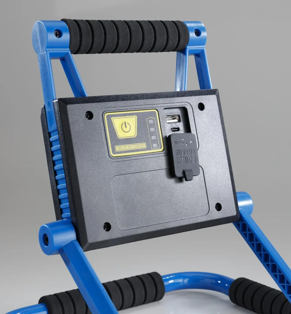 Faltbare LED Arbeitsleuchte, wiederaufladbar, 25 Watt