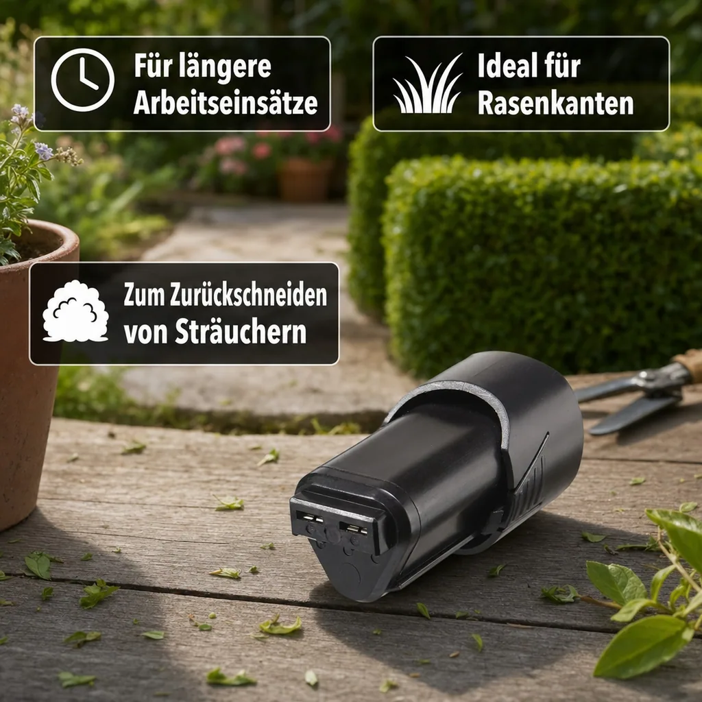 Ersatzakku zu Akku Gras- und Strauchschere 10,8 V u. X-Grubber Akku-Hand-Bodenhacke