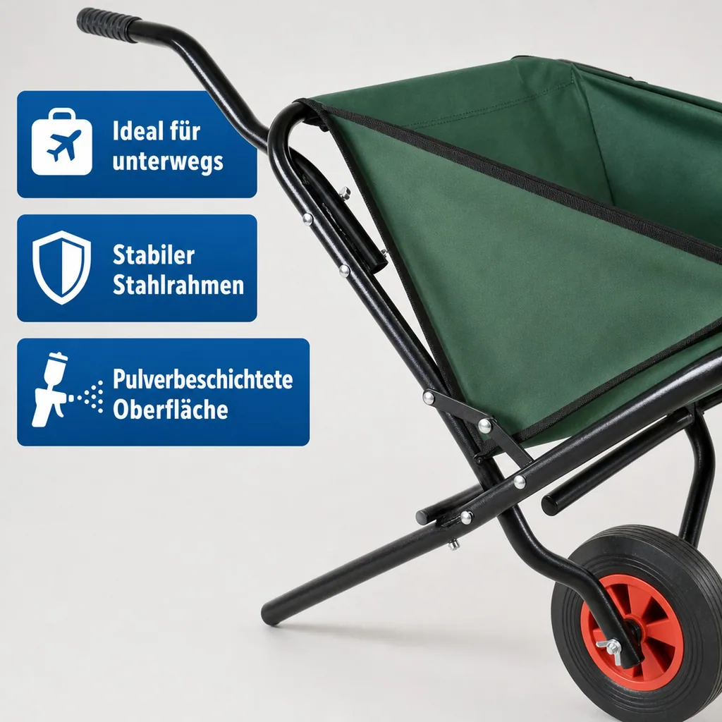Faltbare Schubkarre