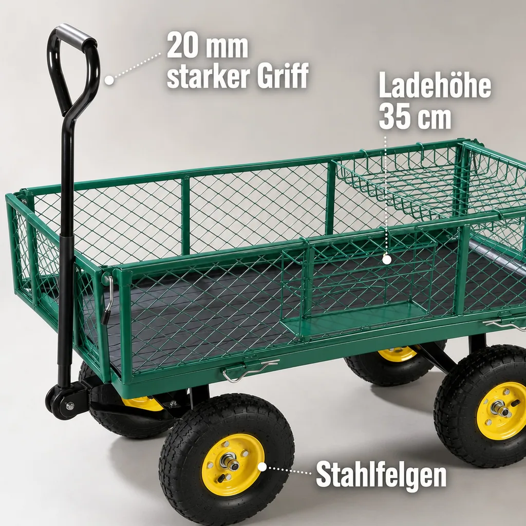 Universal Transportwagen XL- Transporthänger mit Anhängerkupplung