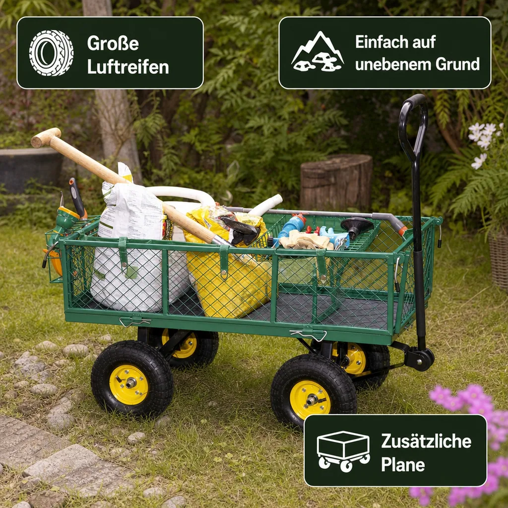 Universal Transportwagen XL- Transporthänger mit Anhängerkupplung