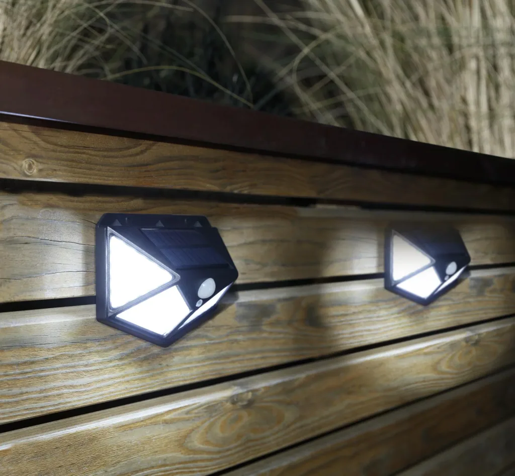 Solar Wandleuchte mit Bewegungsmelder - 2er Set