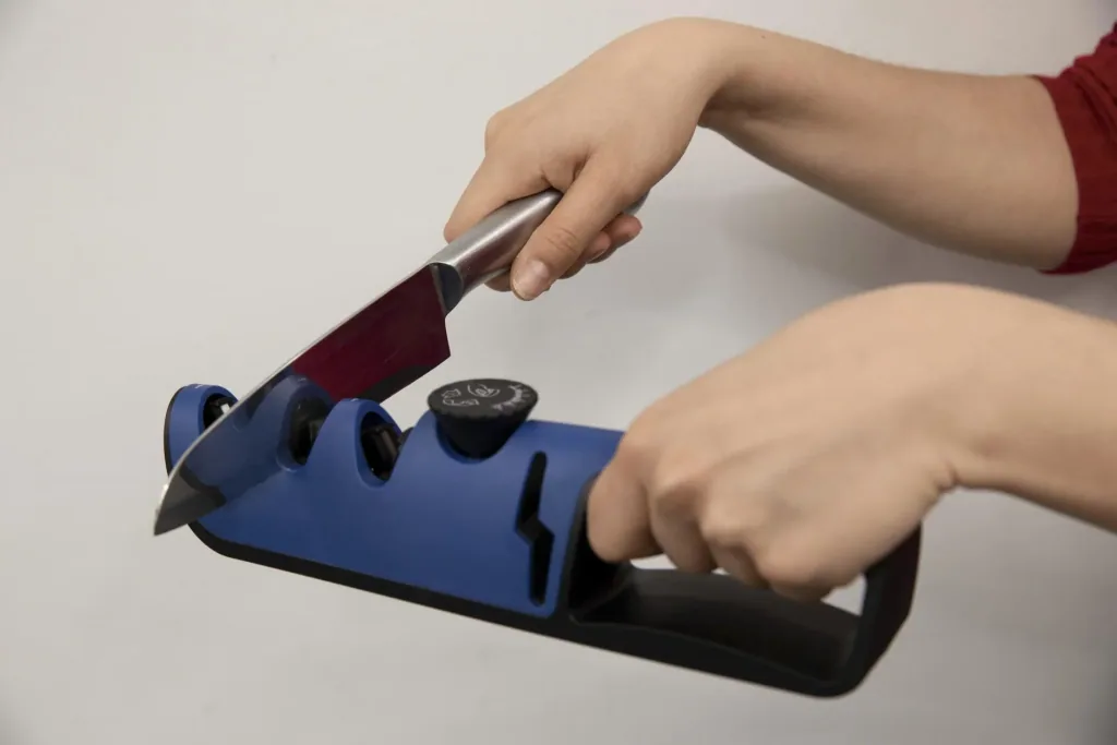 3 in 1 Messerschärfer "Blade Star", Messerschleifer mit Schärfwinkel-Regler