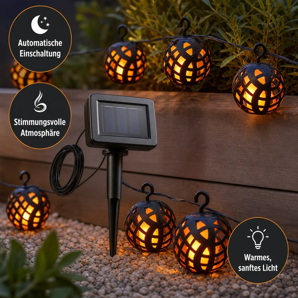 Solar-Lichterkette "Feuerball"