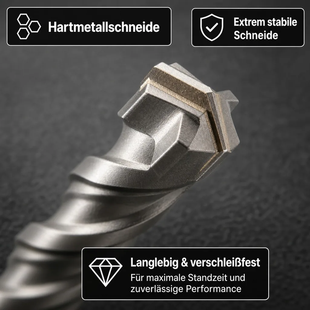 Bohrer- und Meißelset SDS Plus 10-teilig