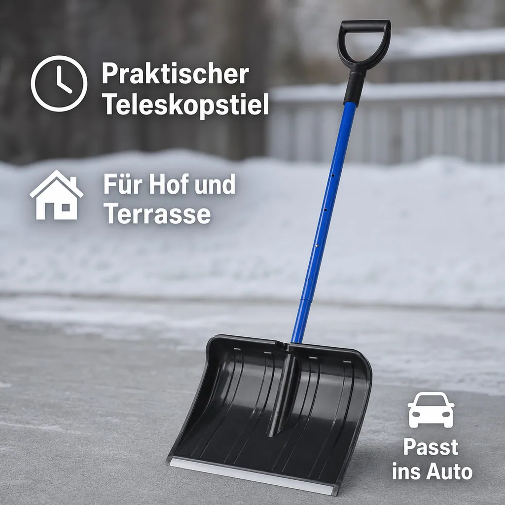 Schneeschaufel teleskopierbar