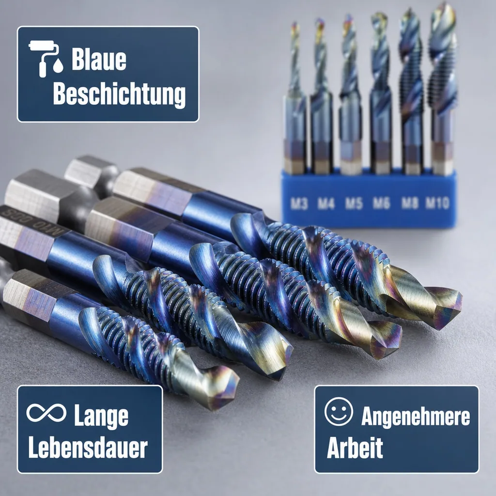Gewindebohrer-Satz 6-teilig M3 - M10