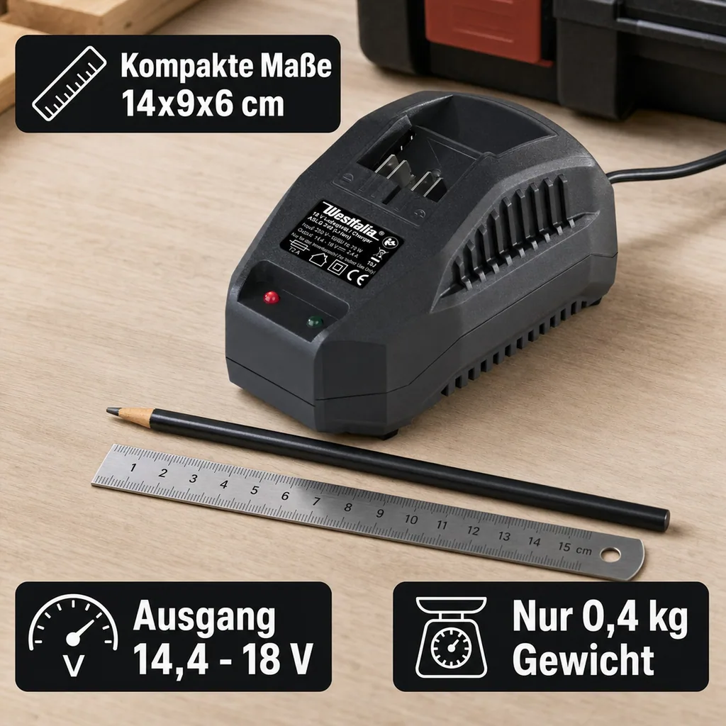 Ladegerät 2,4 A ALG 18 V Li-Ion